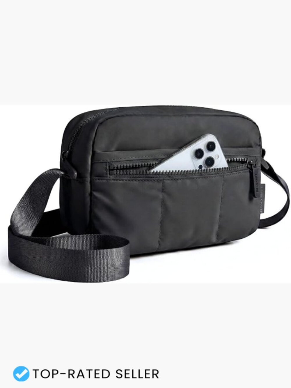 Compact Puffy Camera Sling Bag Lightweight Crossbody Photography Case Travel